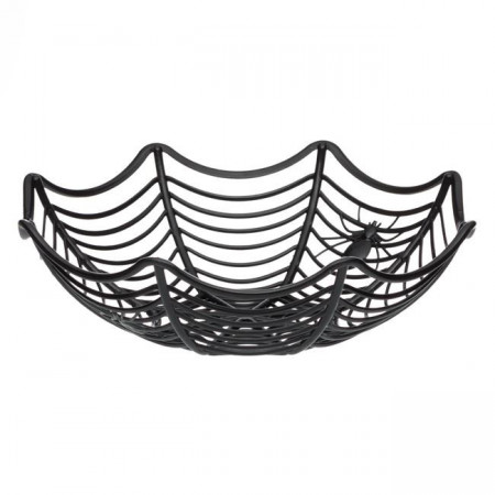Bol Plastic Halloween Pânză cu Păianjeni 28x8 cm