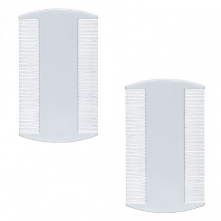 Set 2 buc pieptene pentru paduchi, alb