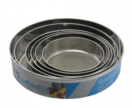 Sita cernut din inox pentru malai , 6 piese