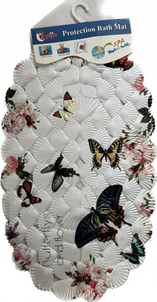 Covor baie, model scoici, Butterflys 67x37cm