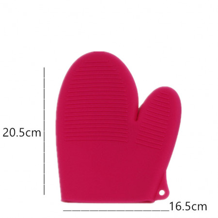 Manusa din silicon termorezistent pentru bucatarie, rosu