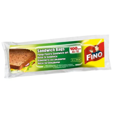 Pungi pentru sandwich Fino 18cmx28cm 100buc