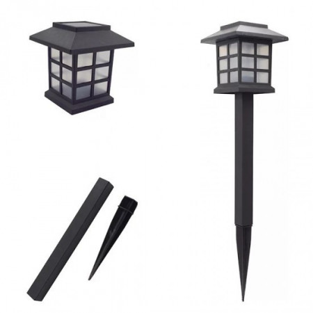 Set 6 bucati lampa solara cu fixare in pamant