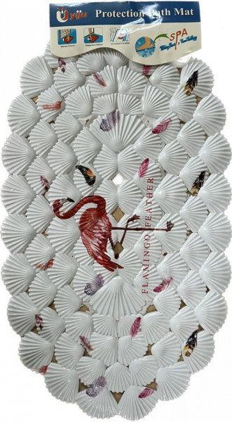 Covor baie, model scoici, Flamingo 67x37cm