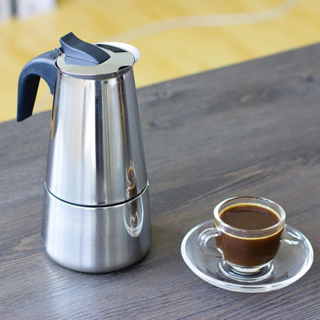 Cafetiera expresso pentru aragaz, 9 cesti, 800 ml