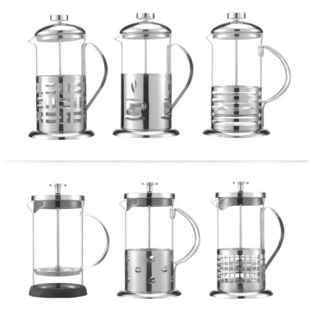 Infuzor ceai /cafea 350 ml, sticla/inox,