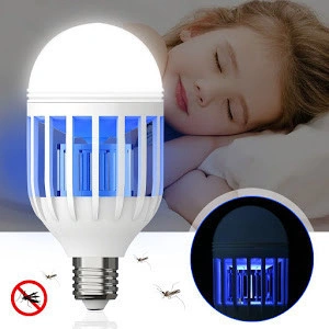Bec 2 IN 1, LED antiinsecte cu lampa UV, elimina tantarii din camera