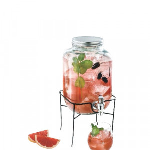 Borcan cu robinet si suport pentru limonada, 4L - Img 1