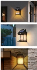 Lampa Solara Led cu Senzor de Miscare 16x10cm de Perete, cu un Bec - Img 3
