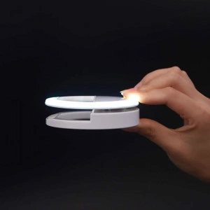 Mini lampa circulara Ring Light led cu clips, 4 moduri și USB - Img 2