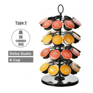 Organizator rotativ pentru 36 capsule de cafea Dolce Gusto, negru - Img 2