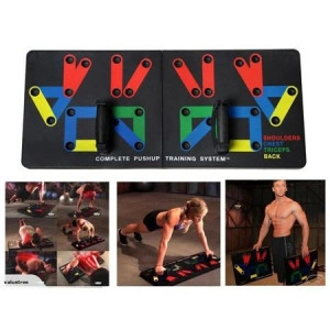 Placa pentru executare flotari, sistem exercitii fizice, multiple combinatii, tonifiere si intarire musculatura, multicolor, Power Press Push Up Sistem - Img 3