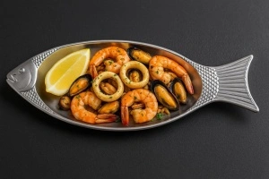 Platou peste din inox – Argintiu / Auriu – 35, 40, 45 cm - Img 10