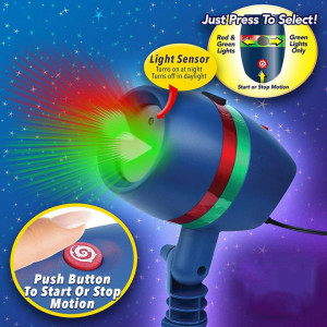 Proiector laser pentru exterior , Star Shaower, efect 3D, holografic, - Img 3