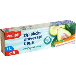 Pungi Congelator Zip 1 L, 15 buc/set