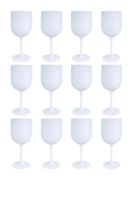 Set 12 pahar de vin elegant, reutilizabil din policarbonat, 470 ml - Img 2