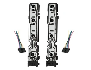 Set 2 socluri becuri stop stanga/dreapta, Jormftte, Aliaj, Pentru MK6 2000-2006, MK7 2006-2014, Argintiu
