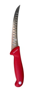 Set cutite Mmacelarie, 3 cutite dezosare, 3 cutite transare, 1 cutit cu dublu tais si 1 satar cu maner din lemn - Img 6