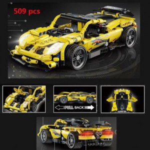 Set de constructie masina de curse KOENICSEGG Technic, 509 piese, 6+ - Img 3