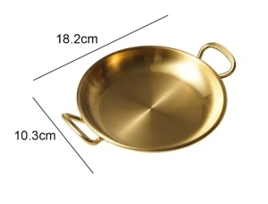Set tava cu manere pentru servire si doua sosiere cu doua manere - Img 2