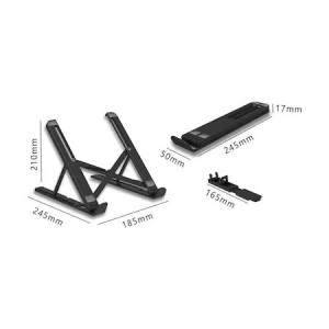 Suport 2in1, pentru Laptop si Telefon, Universal, Unghi de Inclinare Reglabil, Marime Ajustabila, Pliabil - Img 4