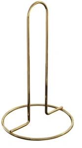 Suport servetele bucatarie, auriu, metal, 15x28 cm