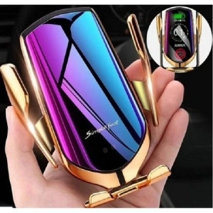 Suport telefon auto LuxGold cu incarcare wireless, smart sensor, fast charge - Img 5