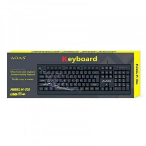 Tastatura cu fir, neagra, AOAS M-200 - Img 7