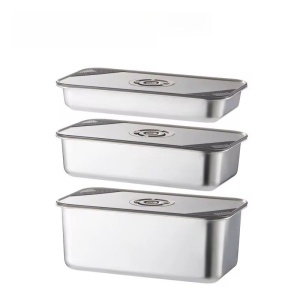 Tava gastronorm din inox cu capac, 3,8 l