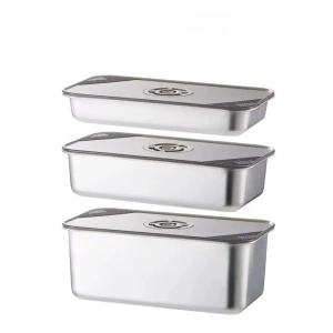 Tava gastronorm din inox cu capac, 3,8 l