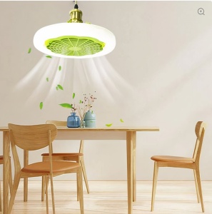 Ventilator de Tavan cu Lumina LED cu Fasung 23 cm si Telecomanda - Img 2