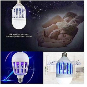 Bec 2 IN 1, LED antiinsecte cu lampa UV, elimina tantarii din camera - Img 2