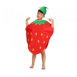 Costum fruct capsuna, unisex, 3-8 ani - Img 1