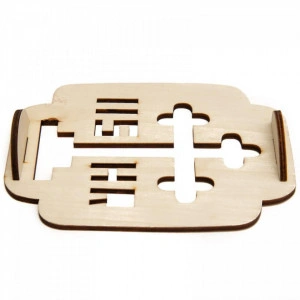Forma pentru ornat coliva, lemn, 14.5 cm - Img 4