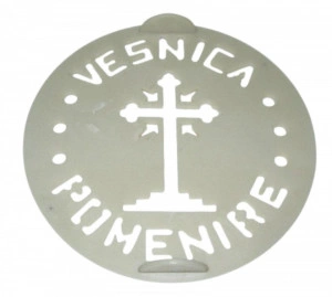 Forma pentru ornat coliva, Vesnica Pomenire, 23 cm