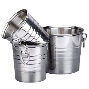 Frapiera gheata inox cu manere, cleste de gheata inclus