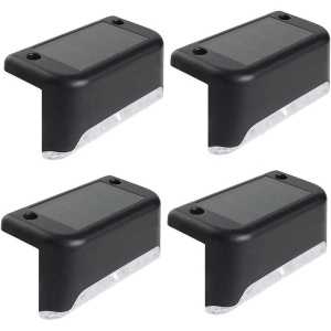 Lampa Solara 4/Set, pentru Trepte, Impermeabila, Multicolora, 4x3x7 cm - Img 1