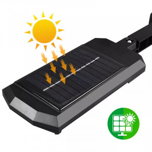 Lampa solara 43 LED SMD 10W, suport prindere, telecomanda - Img 2