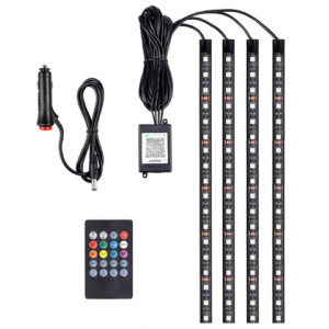 Lumini Ambientale RGB LED , Cu Telecomanda, Pentru Masina - Img 1