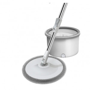 Mop Rotativ rotund, laveta microfibra, cu galeata, 5L - Img 1