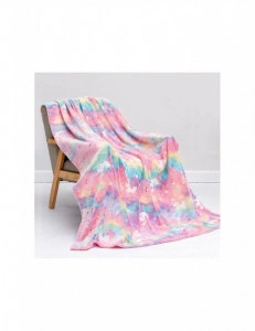 Patura pentru copii, luminoasa si pufoasa, efect fosforescent, 150x120cm
