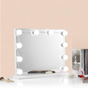 Set 10 Becuri LED pentru Oglinda de Machiaj cu 3 Moduri de Iluminare, DIY, 4W, 2m, USB, Alb - Img 2