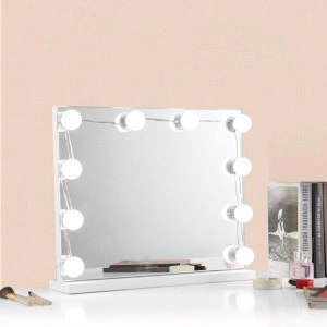 Set 10 Becuri LED pentru Oglinda de Machiaj cu 3 Moduri de Iluminare, DIY, 4W, 2m, USB, Alb - Img 2