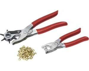 Set 2 clesti pentru perforat si capsat curele, incaltari, piele - Img 1