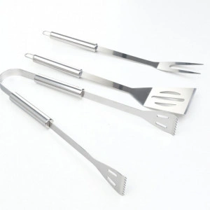 Set 3 ustensile pentru gratar, inox