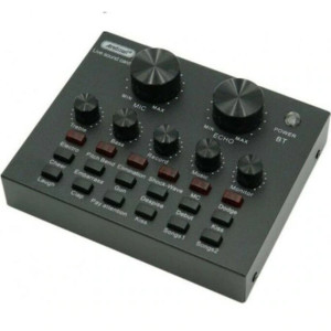 Set Profesional Mixer Audio Si Microfon, MIC8, pentru podcast, inregistrare, live, tiktok, - Img 2