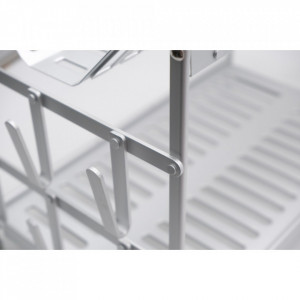 Suport de bucatarie pentru vase cu scurgator, compartimentat, 49.7x24x37.7cm - Img 4