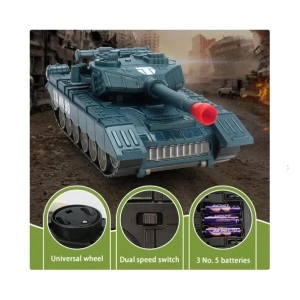 Tanc camuflaj, transformare in robot, lumini led intermitente si muzica - Img 2