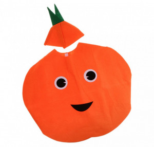 Costum fruct dovleac, unisex, 3-8 ani