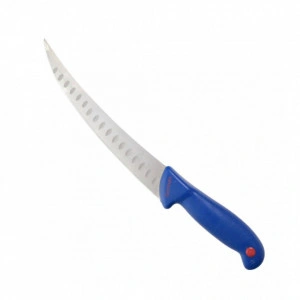 Cutit macelarie profesional curbat pentru dezosat si degresat, maner anti alunecare